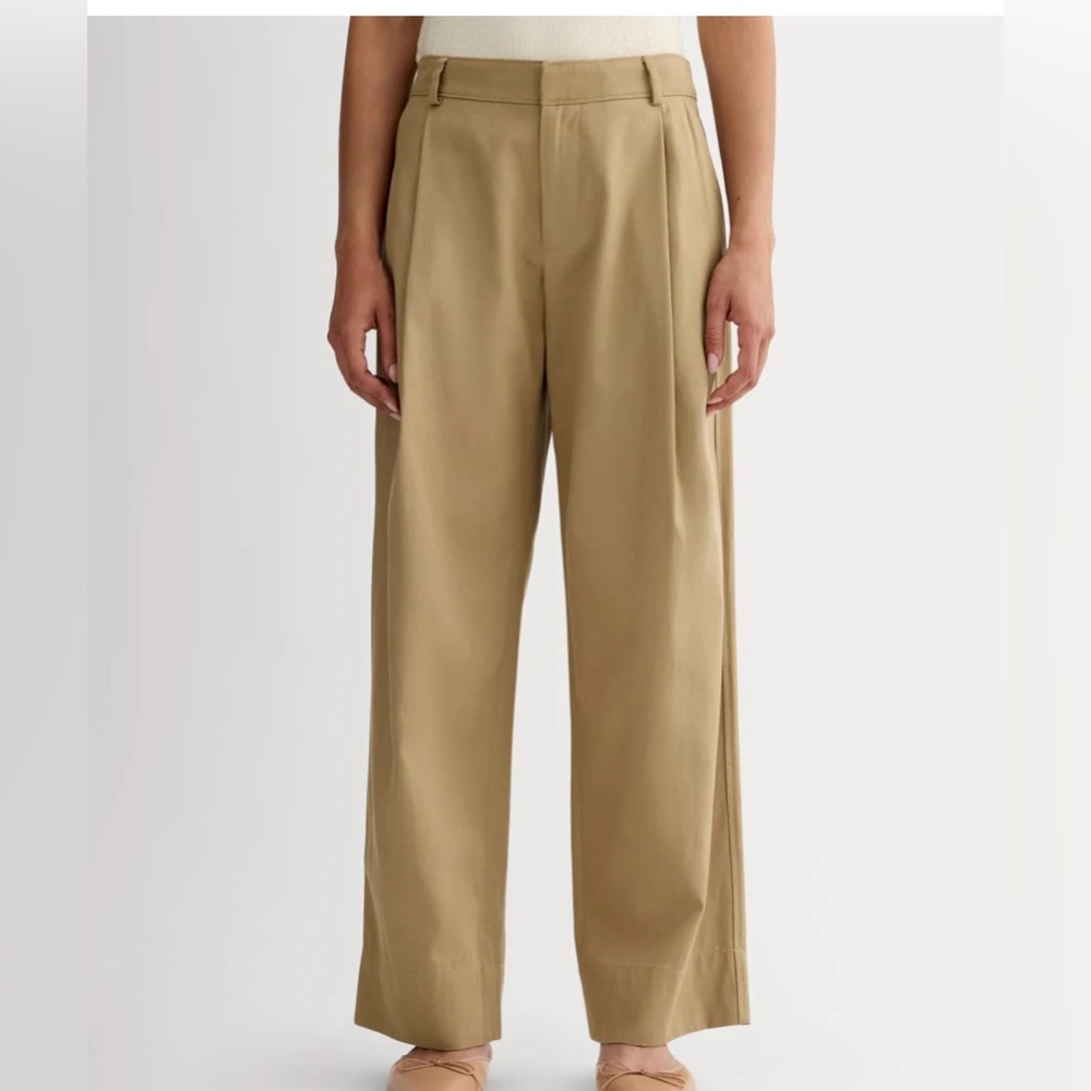 Everlane Beige Trousers Chino‎ organic cotton blend
